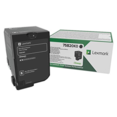 Toner LEXMARK 75B20K0 Noir  - Fiducial