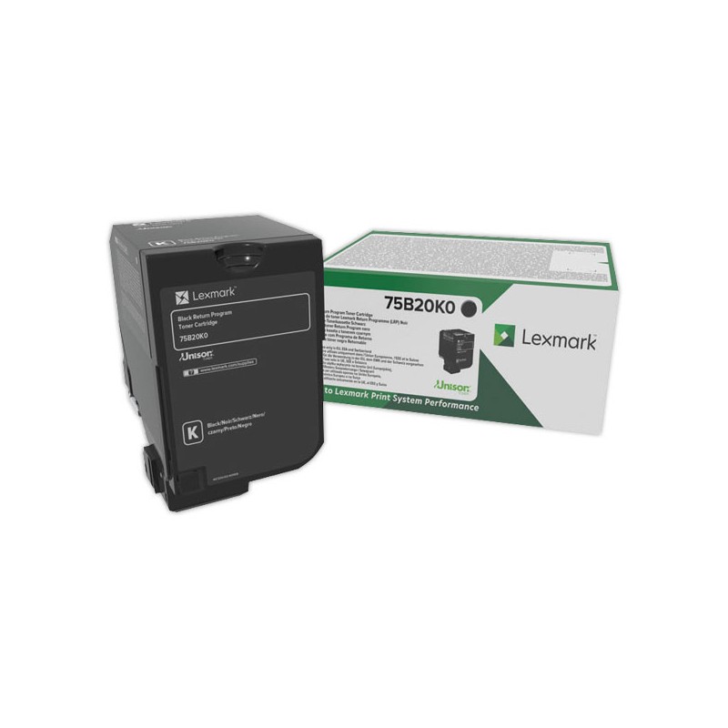Toner LEXMARK 75B20K0 Noir  - Fiducial