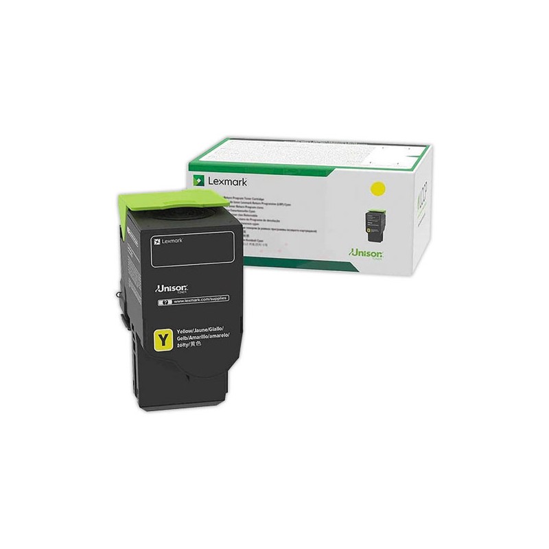 Toner LEXMARK 78C2XY0 JAUNE  - Fiducial