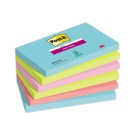 Notes repositionnables Super Sticky 76x127 mm , Cosmic, 90 feuilles  x6 - Fiducial