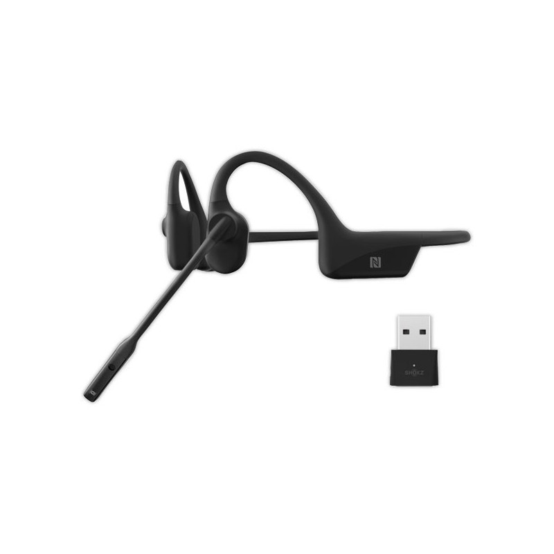 Casque sans-fil à conduction osseuse OpenComm2 - Bluetooth USB-A - noir  - Fiducial