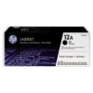 HP Q2612AD pack de 2 toners noirs  - Fiducial