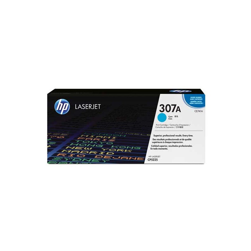 HP 307A CE741A toner cyan  - Fiducial