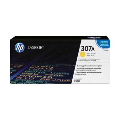 HP 307A CE742A toner jaune  - Fiducial