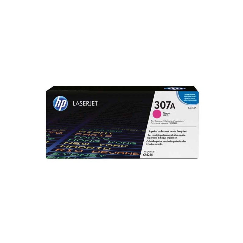 HP 307A CE743A toner magenta  - Fiducial