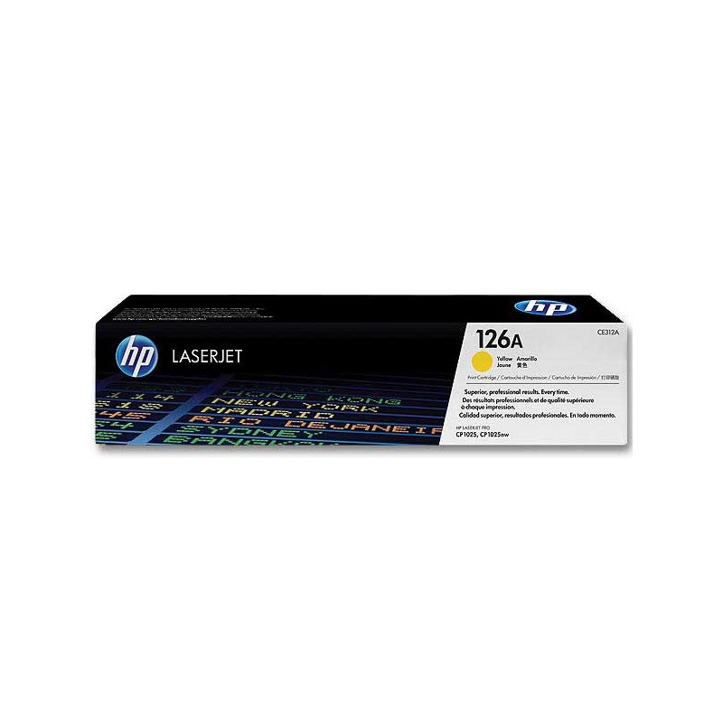 HP 126A CE312A toner jaune  - Fiducial