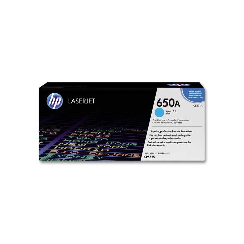 HP 650A CE271A toner cyan  - Fiducial