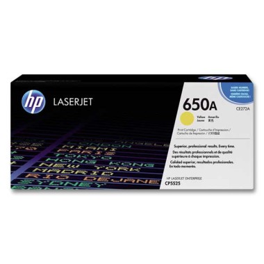 HP 650A CE272A toner jaune  - Fiducial