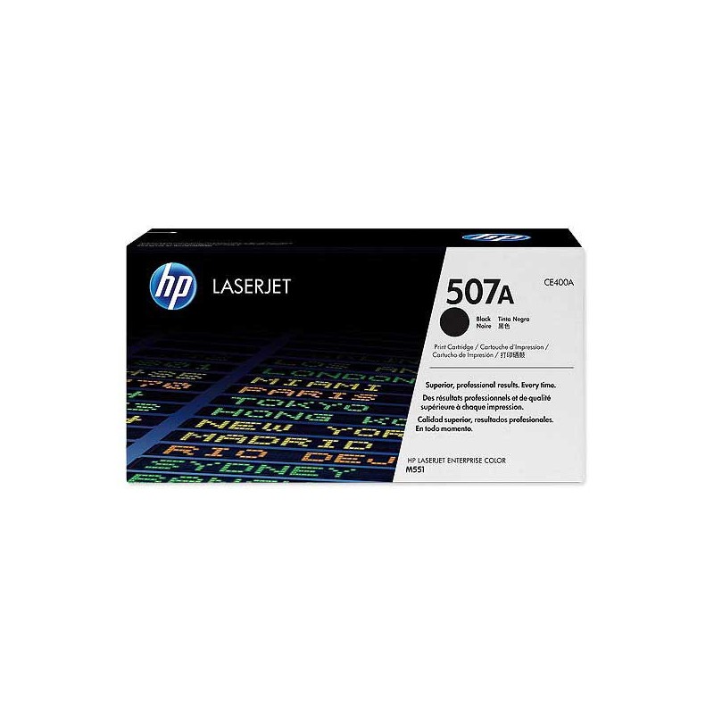 HP 507A CE400A toner noir  - Fiducial