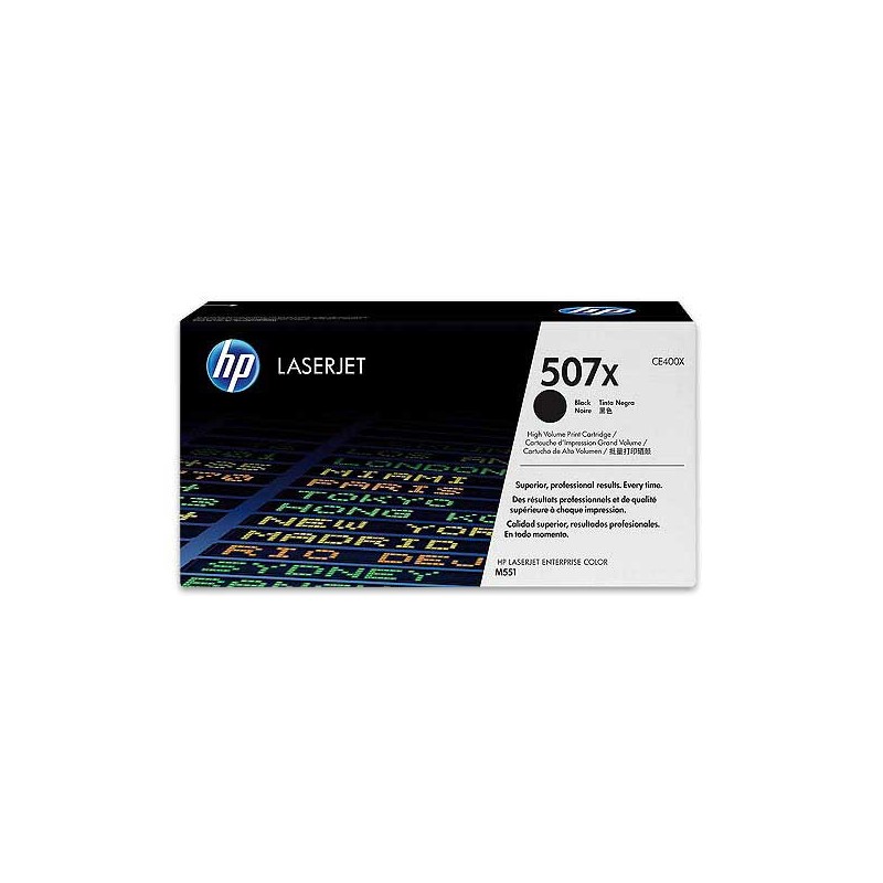 HP 507X CE400X toner noir Grande capacité  - Fiducial