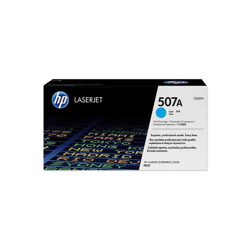 HP 507A CE401A toner cyan  - Fiducial
