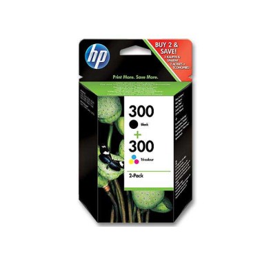 HP 300 cartouche d'encre 4 couleurs CN637EE  x2 - Fiducial
