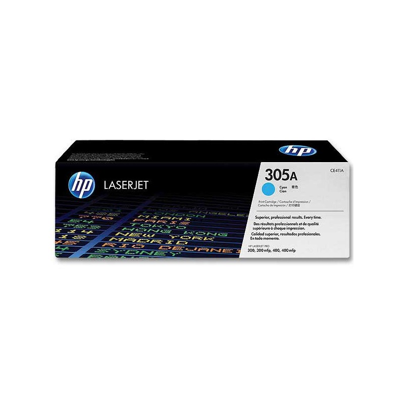 HP 305A CE411A toner cyan  - Fiducial