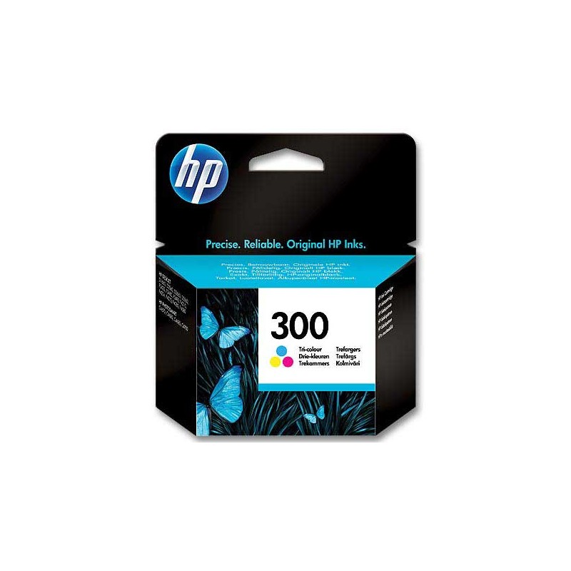 HP 300 cartouche d'encre 3 couleurs CC643EE  - Fiducial