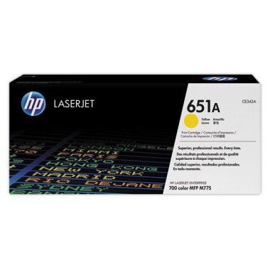 HP 651A CE342A toner jaune  - Fiducial