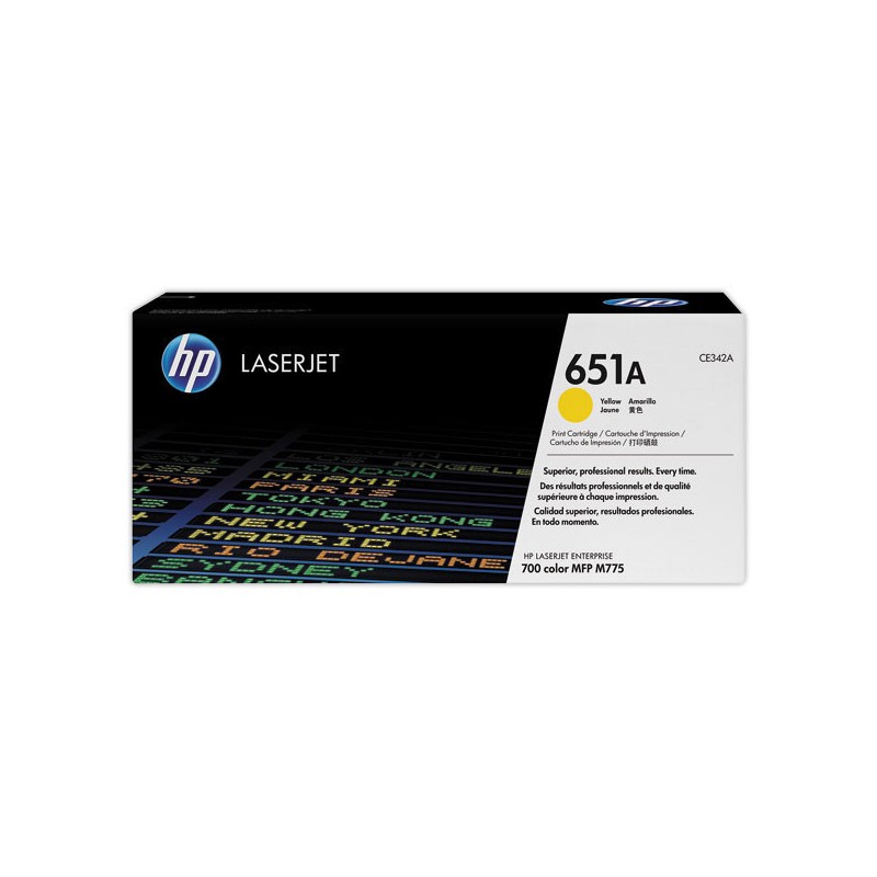 HP 651A CE342A toner jaune  - Fiducial