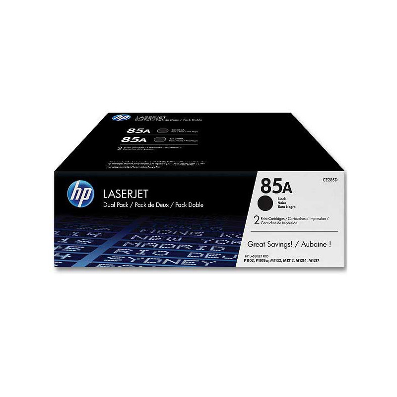Toners HP 85A CE285AD - Noir  x2 - Fiducial