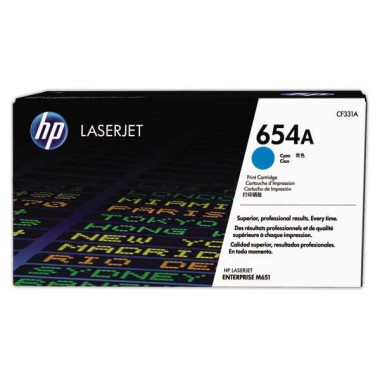 HP 654A CF331A toner cyan  - Fiducial