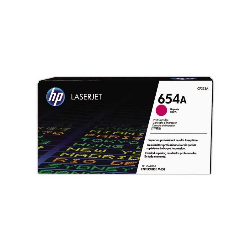 HP 654A CF333A toner magenta  - Fiducial