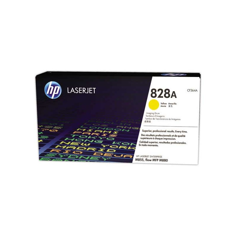 HP 828A tambour jaune CF364A  - Fiducial