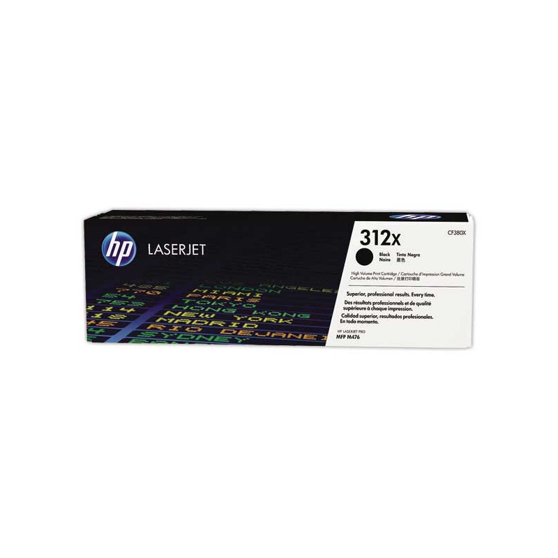 HP 312X CF380X toner noir Grande capacité  - Fiducial