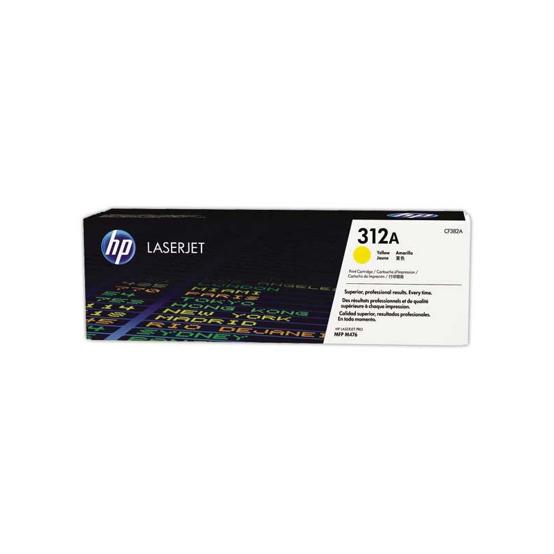 HP 312A CF382A toner jaune  - Fiducial