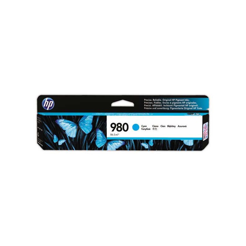 HP 980 cartouche d'encre cyan D8J07A  - Fiducial