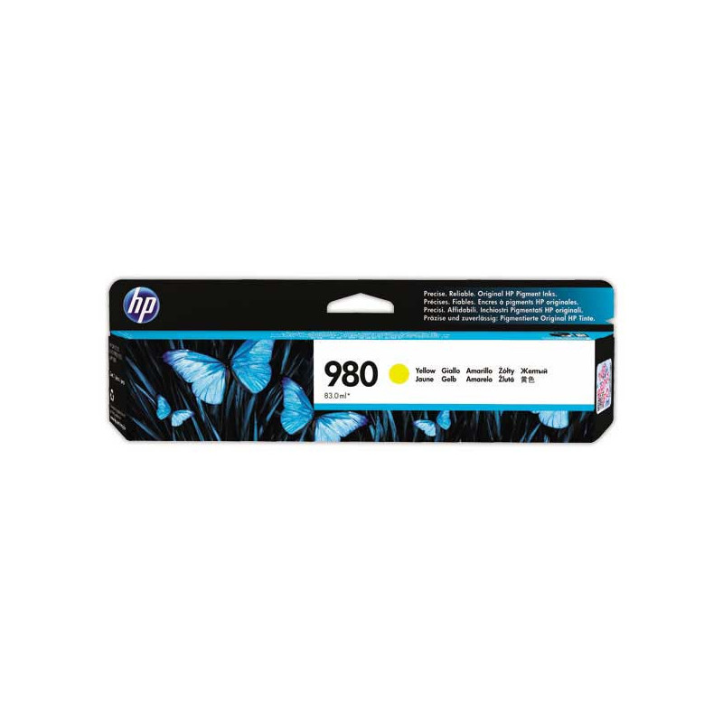 HP 980 cartouche d'encre jaune D8J09A  - Fiducial