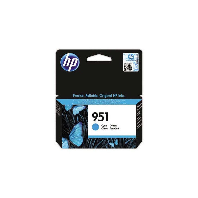 HP 951 cartouche d'encre cyan CN050AE  - Fiducial