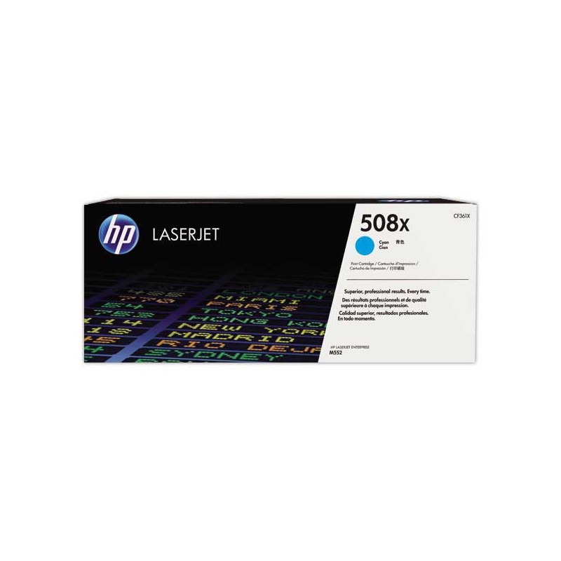 HP 508X CF361X toner cyan Grande capacité  - Fiducial