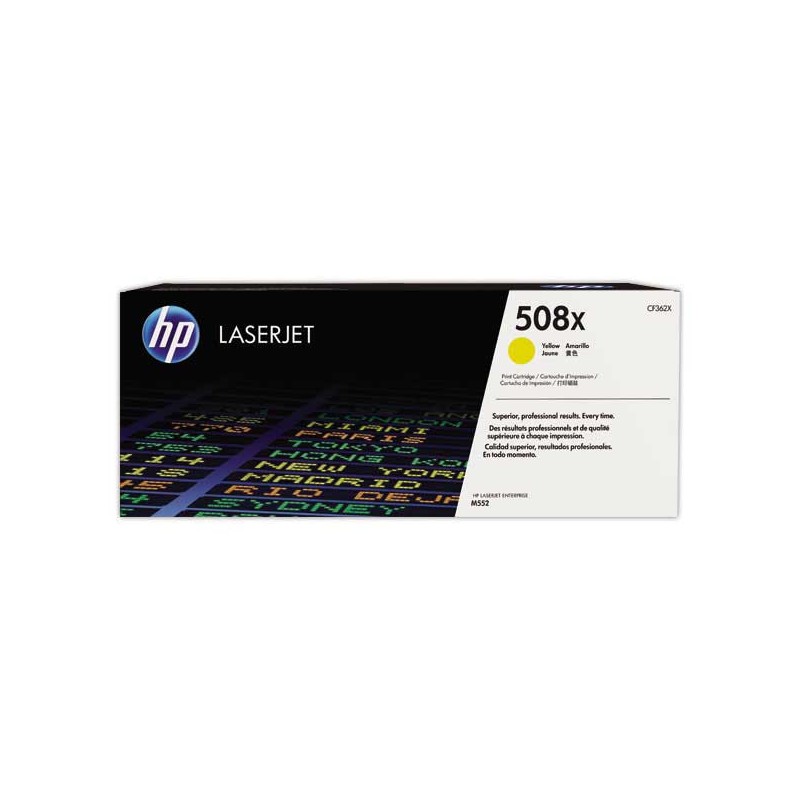 HP 508X CF362X toner jaune Grande capacité  - Fiducial