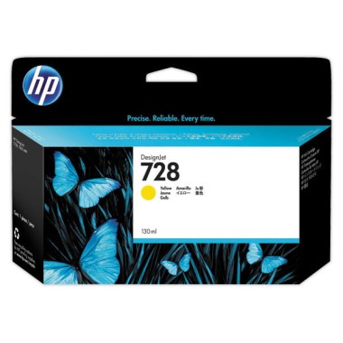 HP 728 cartouche d'encre jaune F9J65A  - Fiducial
