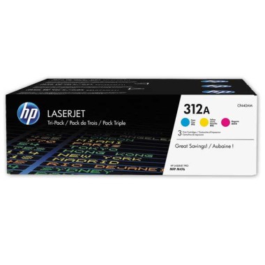 Toner HP 312A CF440AM multipack 3 couleurs  x3 - Fiducial