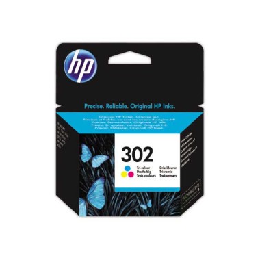 HP 302 cartouche d'encre 3 couleurs F6U65AE  - Fiducial