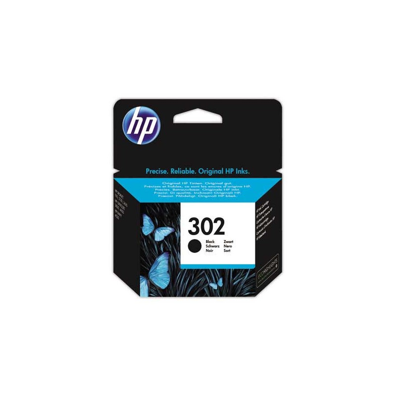 HP 302 cartouche d'encre noire F6U66AE  - Fiducial