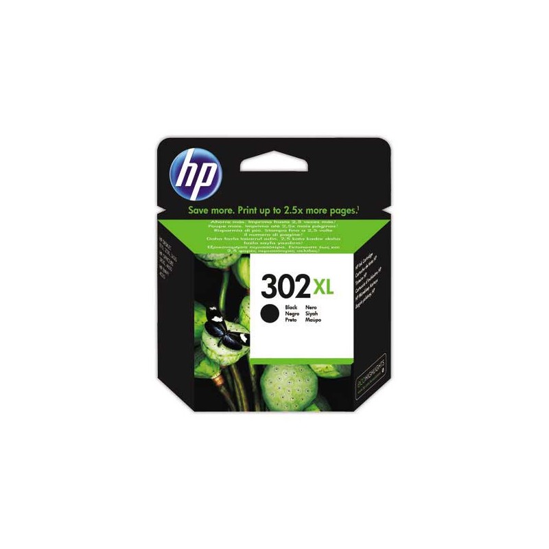 HP 302XL cartouche d'encre noire F6U68AE  - Fiducial