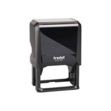 Timbre person.Printy 4927-Boîtier noir-Enc.noire-60X40mm-10 lig.max  - Fiducial