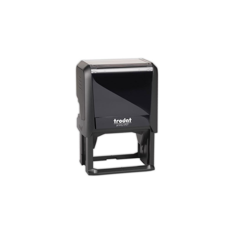 Timbre person.Printy 4927-Boîtier noir-Enc.noire-60X40mm-10 lig.max  - Fiducial