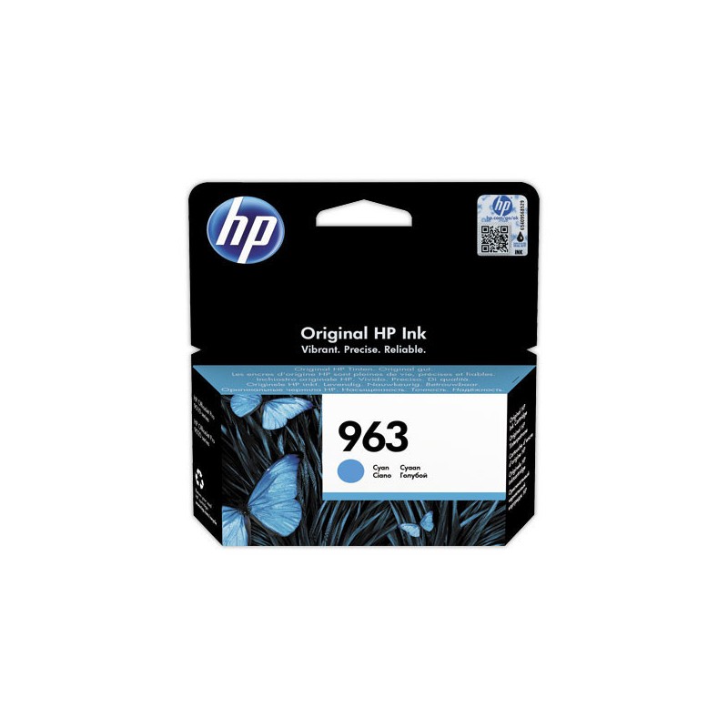 HP 963 cartouche d'encre cyan 3JA23AE  - Fiducial