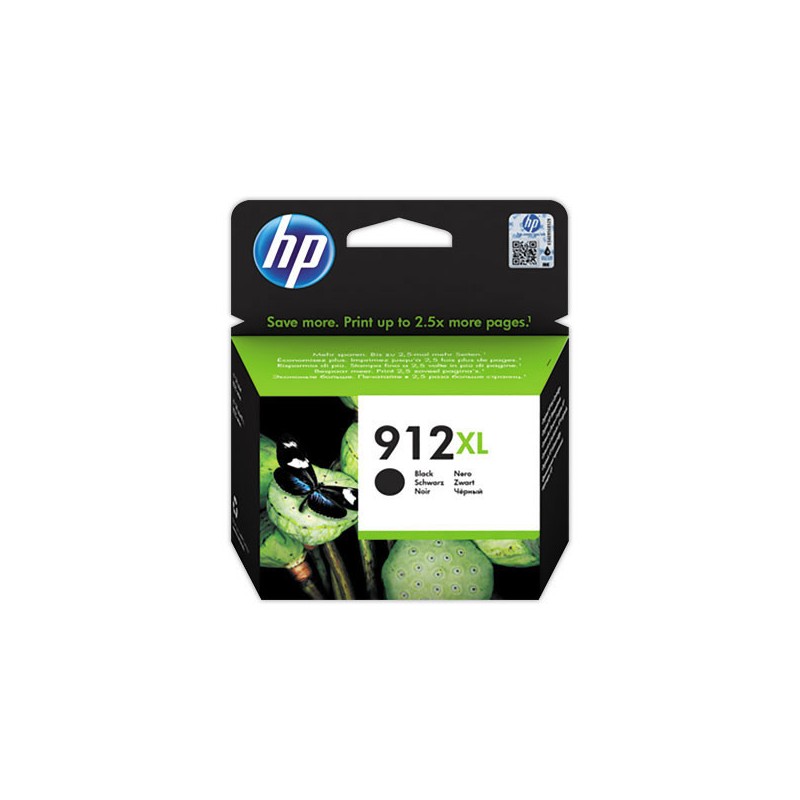 HP 912XL cartouche d'encre noire 3YL84AE  - Fiducial