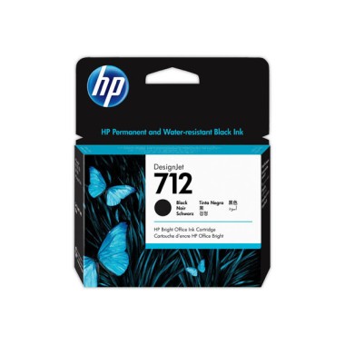 HP cartouche d'encre J 712 3ED71A 80 ml Black  - Fiducial