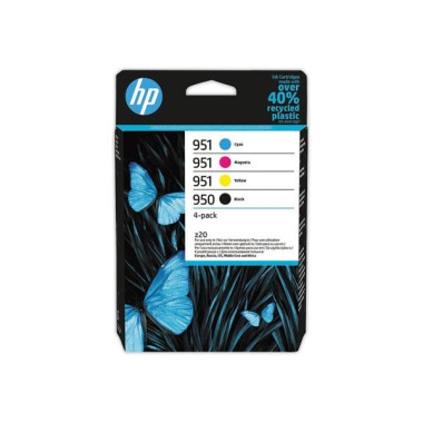 4 Cartouches 950/951 - 6ZC65AE - Noir et Couleurs - HP  x4 - Fiducial