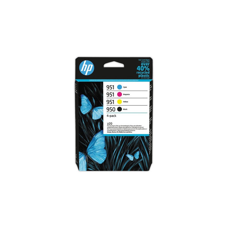 4 Cartouches 950/951 - 6ZC65AE - Noir et Couleurs - HP  x4 - Fiducial