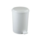 Poubelle à pédale plastique blanc 20 L  - Fiducial