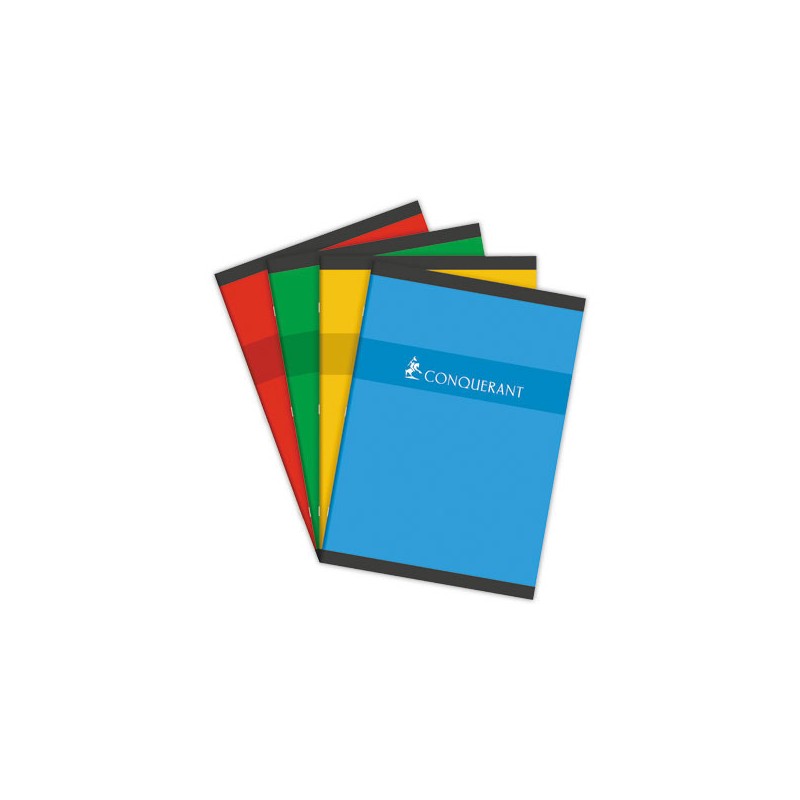 Cahier agrafé Conquérant 70g, A4, 5X5,192 pages  - Fiducial