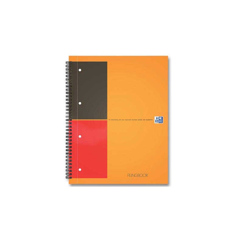 Cahier Filingbook OXFORD InternationalA4 - Ligné 6 mm  - Fiducial