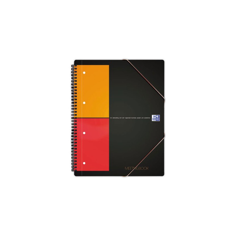 Cahier spirale Meetingbook, A5+, 160p avec chemise, 5x5, 160 pages  - Fiducial