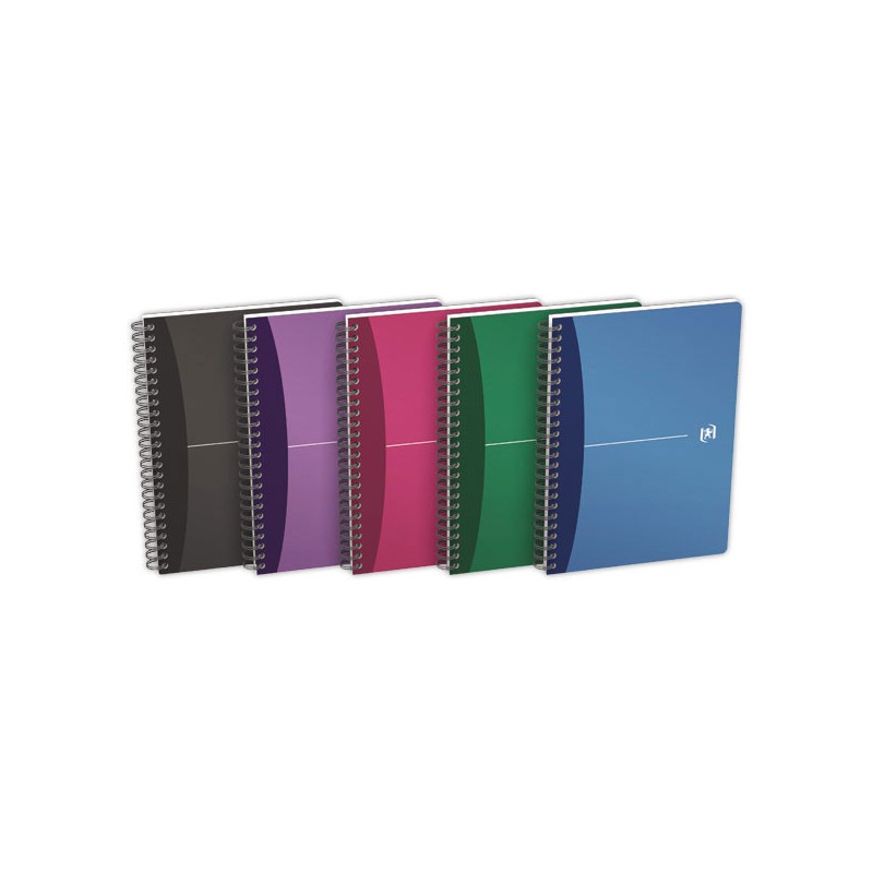 Cahier spirale Oxford Urban A5, 5x5, 180 pages  - Fiducial