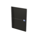 Cahier spirale Oxford Essentials A4, 5x5, 180 pages noir  - Fiducial