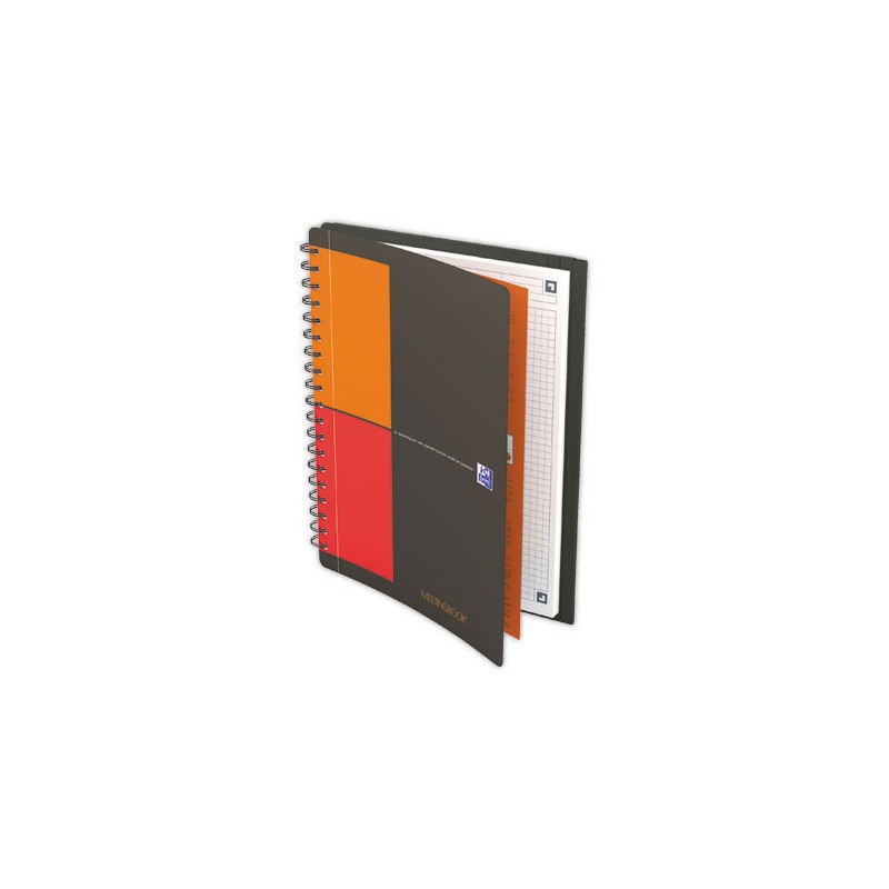Cahier Meetingbook OXFORD International B5 5x5 160p avec chemise  - Fiducial